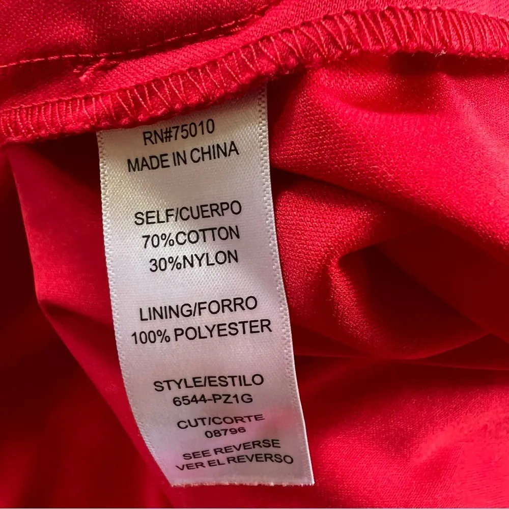 City Studio Dress Lace Fit & Flare Sleeveless Mini Red Party Festive 7 (Jrs) Size undefined - Image 12