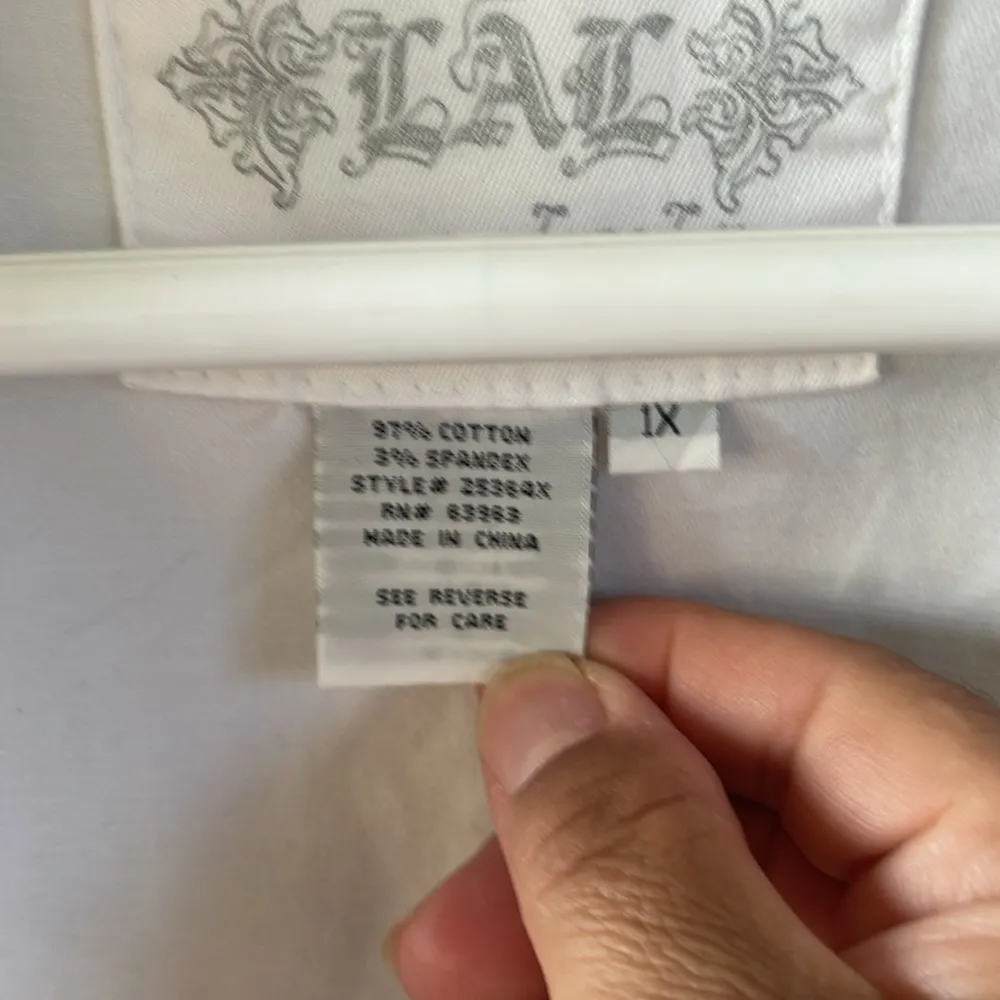 Live A Little white jacket with silver buttons - Image 7