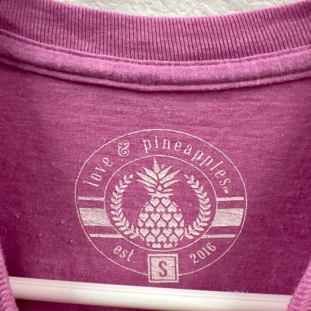 Love and Pineapples S Purple Y'all Texas Home T Shirt - Image 3