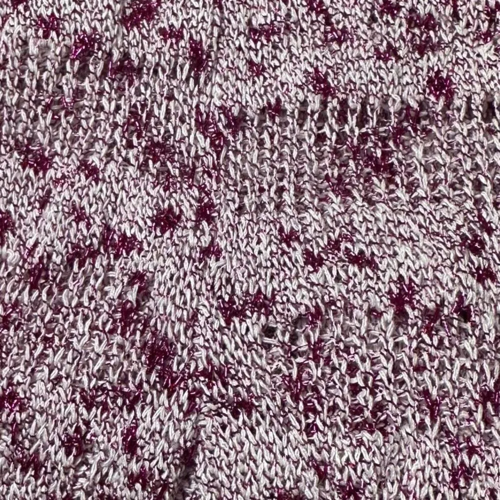 Brownie Pink Metallic Knit Side Slit Skirt Size XS - Image 5