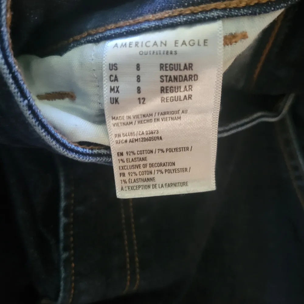 American eagle outfitters wide leg denim jeans women's size 8 - Image 5