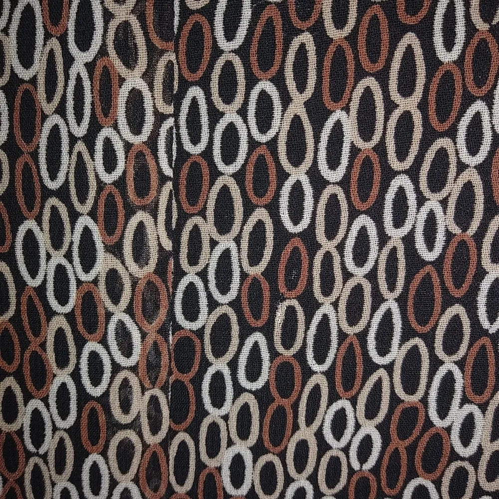 Maggy London 12 Tie Back Maxi Button Down Shirt Dress in Brown Black White - Image 7