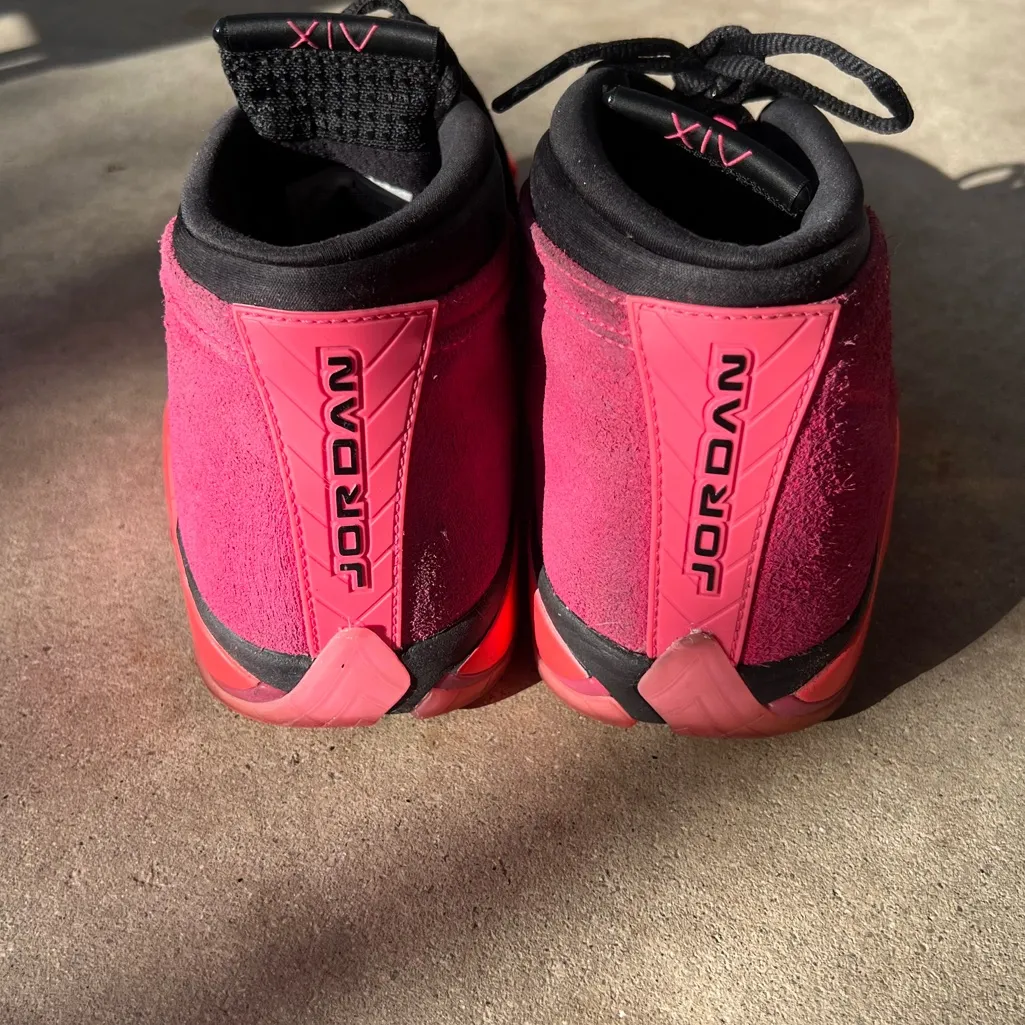 Jordan 14 Retro Low Shocking Pink Women’s sz 9.5 RARE - Image 14