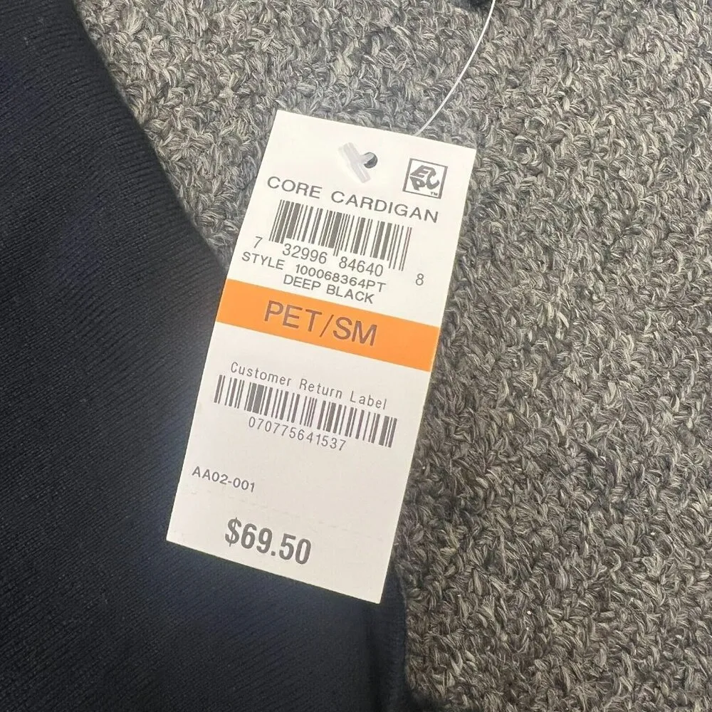 Alfani Womens Black Striped Open Front Dolman Sleeve Cardigan Sweater Sz PS NWT - Image 8