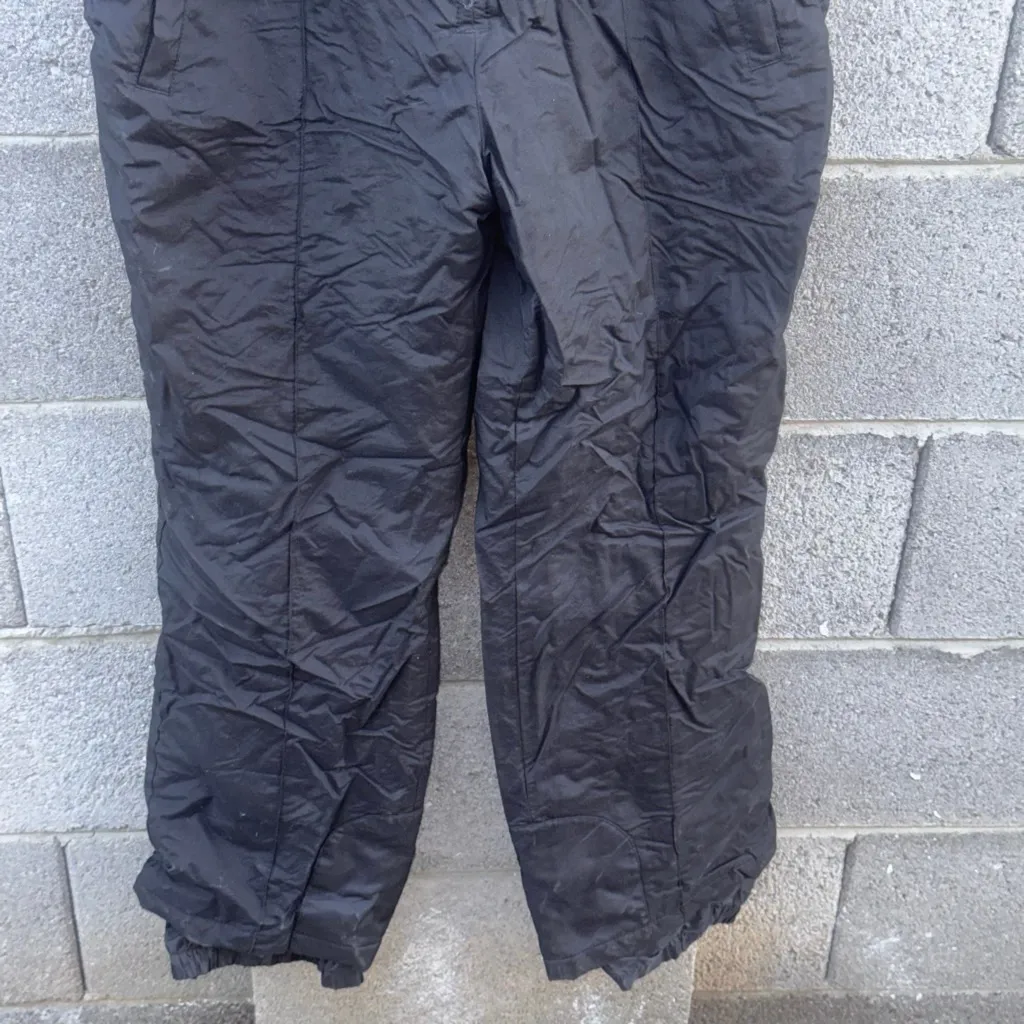 Vintage Sport Essentials Black Snow Bib ski Bib Winter wear Overalls Size Small - Image 4