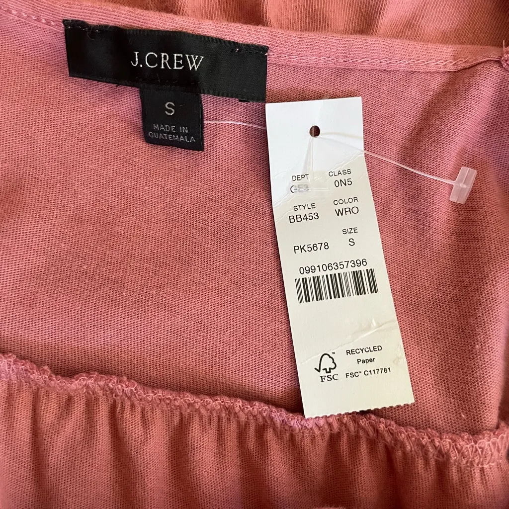 J. Crew Pink Tiered Knit Keyhole Midi Maxi Dress Rose Pink Size S - Image 6