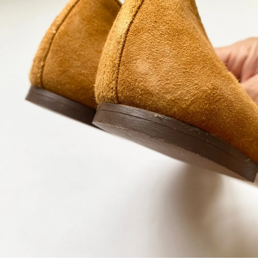 Jcrew Suede Smoking Loafers Roasted Cider Beige - Image 5