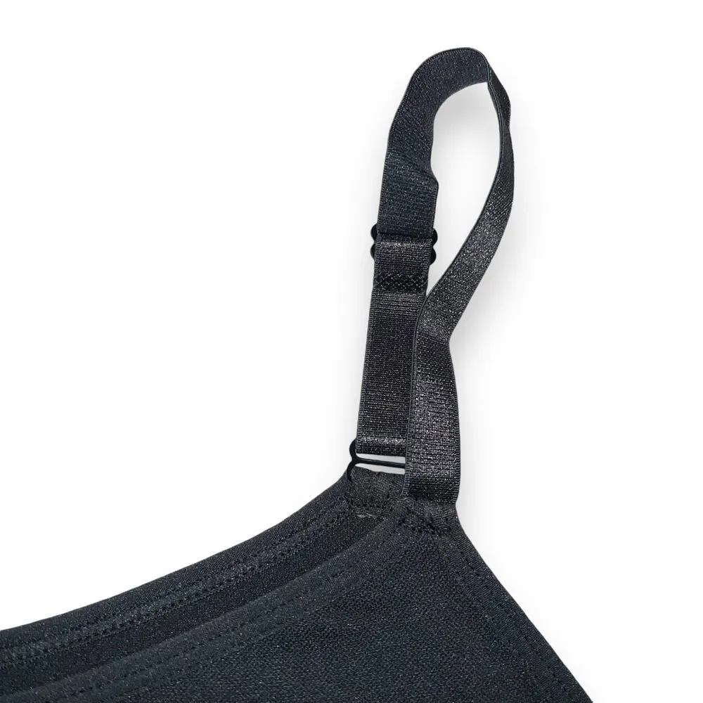 Empetua Womens Scoop Neck Cami Tank Top Slimming Fitted Adjustable Black 3XL Size 3X - Image 3