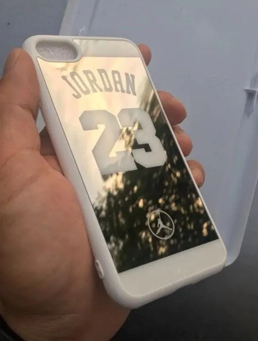 iPhone 6/6s Cute HD NBA Michael Jordan Mirror Case White  - Image 7