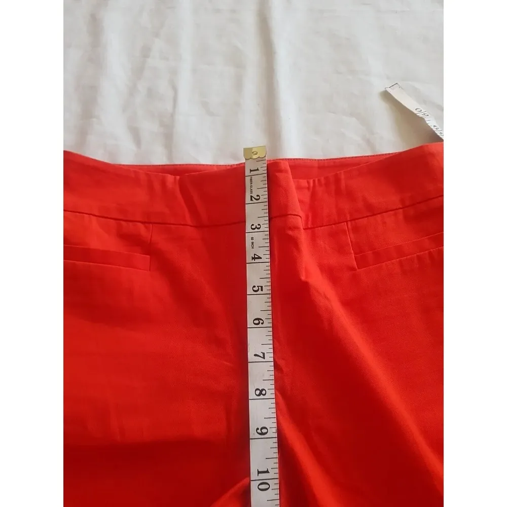 Ann Taylor Womens Pants Sz 4 Cropped Mid Rise Mid Waist Slit Straight Leg Casual - Image 10
