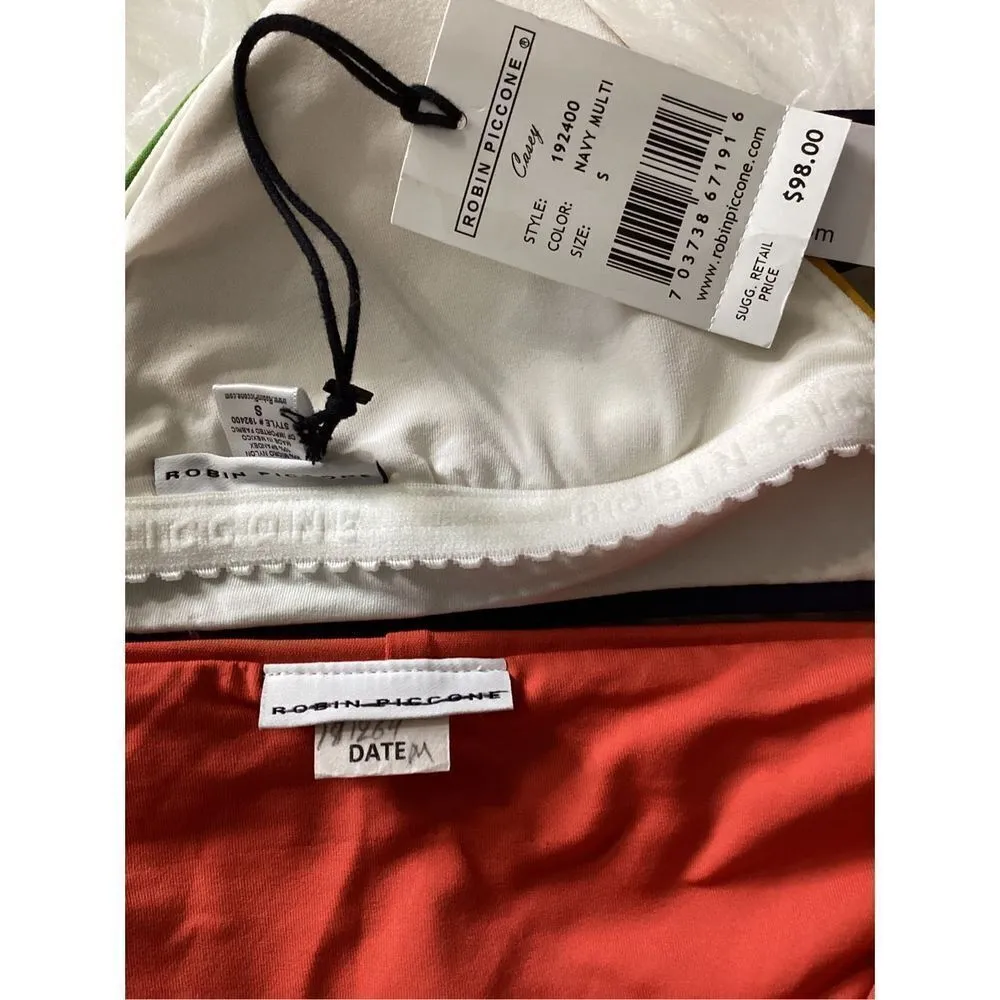 New. Robin Piccone color block bikini. S-top/M-bottom. Retails $178 - Image 8