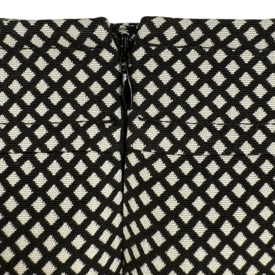Ann Taylor‎ Women's Black White Diamond Print Pencil Skirt Size 14 Career Office - Image 5