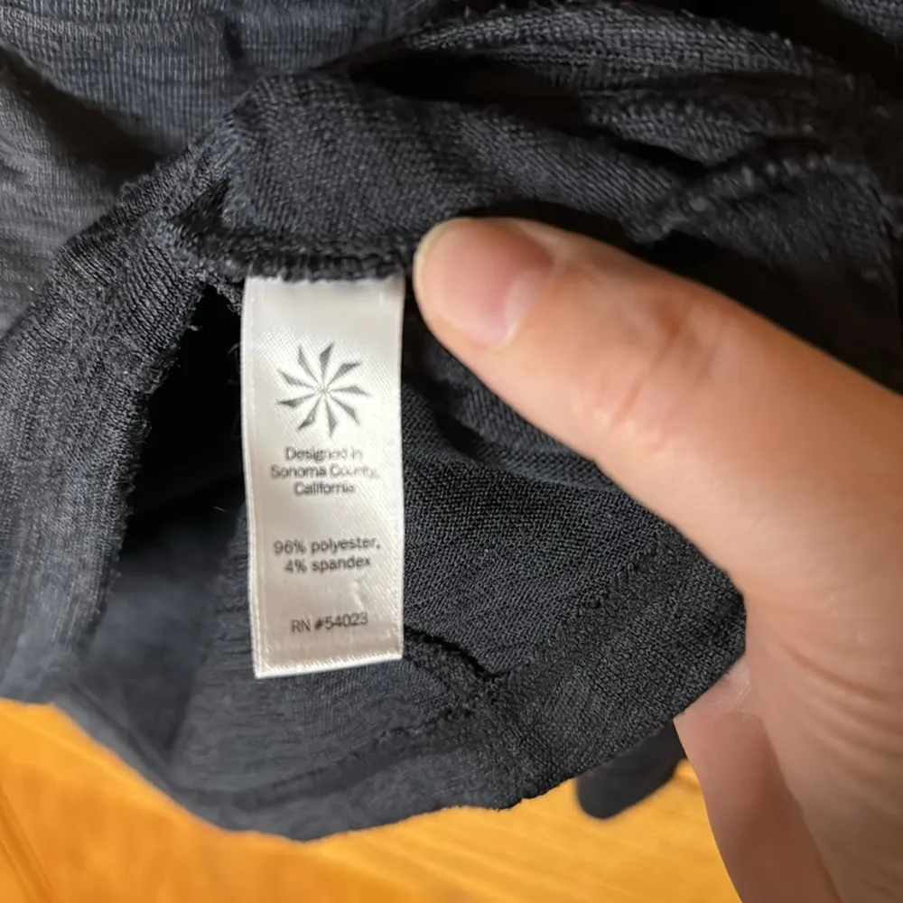 Athleta No Sweat hoodie Jacket Blue Heather Size Medium  #721868 - Image 5