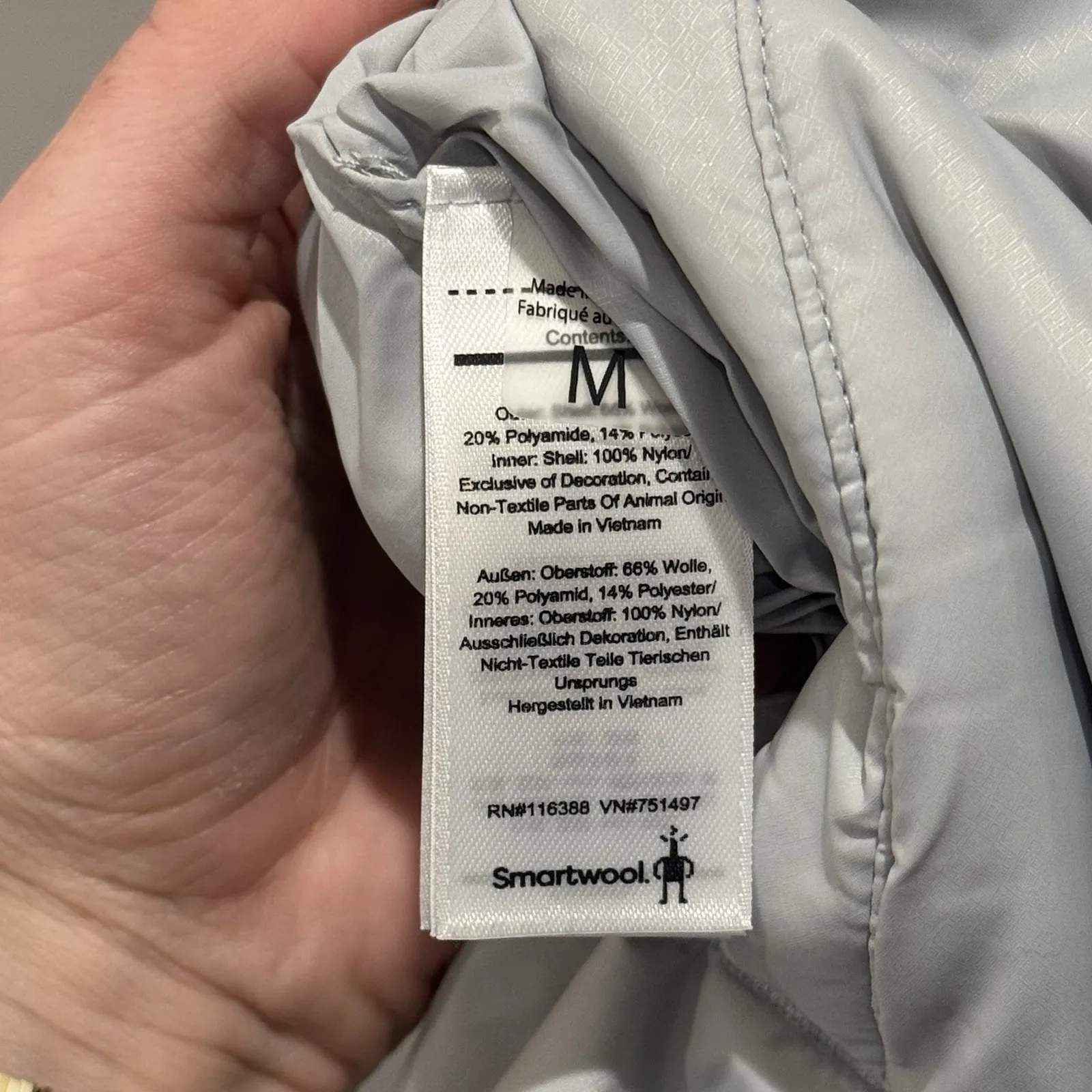 Smartwool Anchor Line Vest Womens M Gray Full Zip Reversible Sherpa Wool Outdoor - Image 11