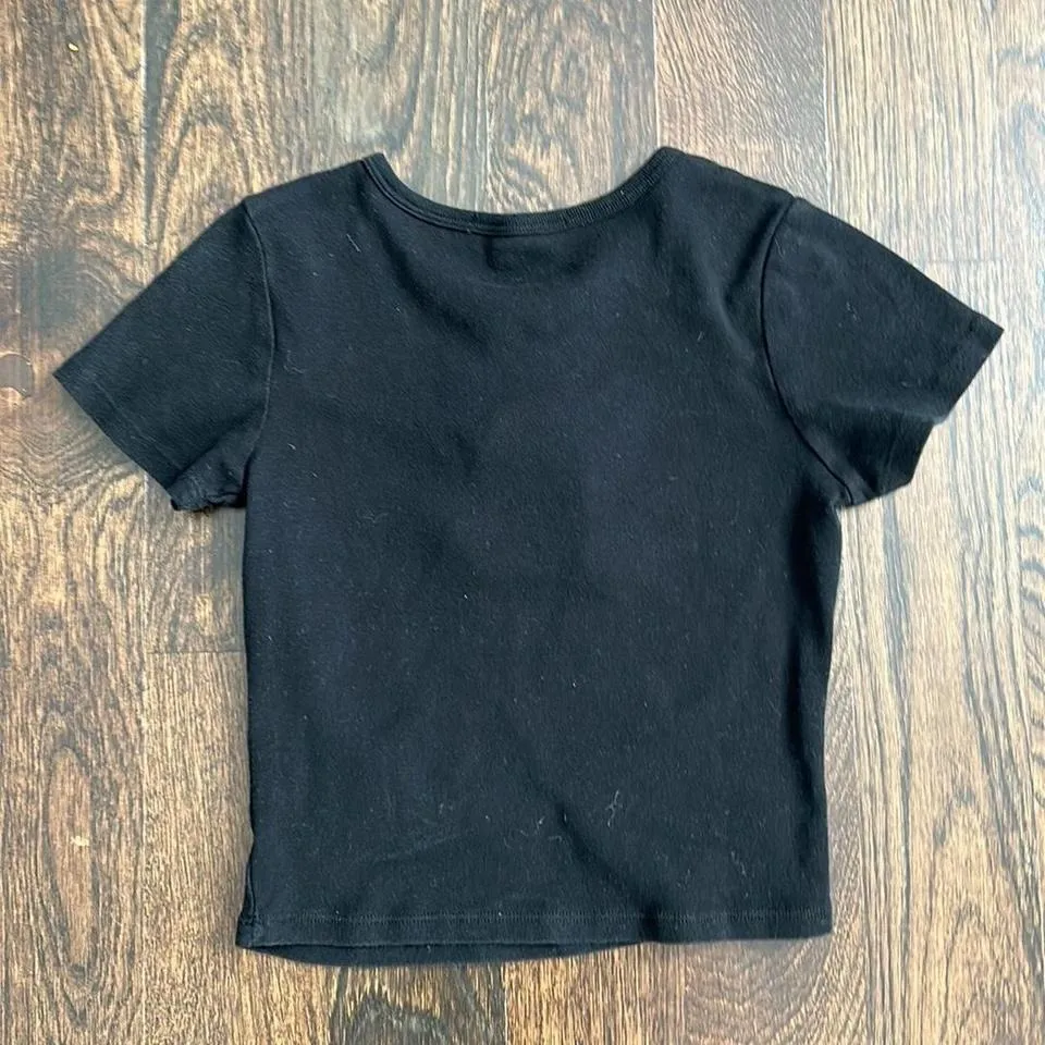 Brandy Melville Embroidered Baby Tee‎ - Image 4