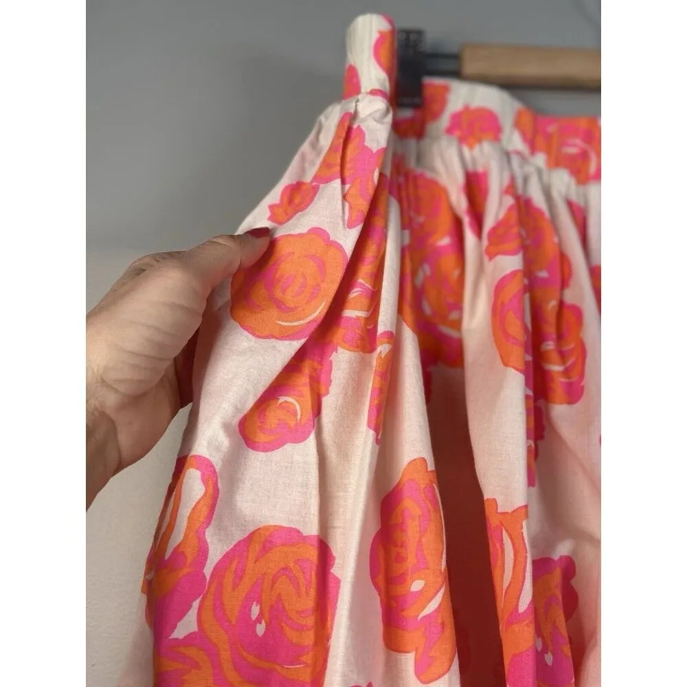 Lane Bryant Bright Floral Circle Skirt Pockets Lined Size 18/20 Preppy Pink Plus - Image 6