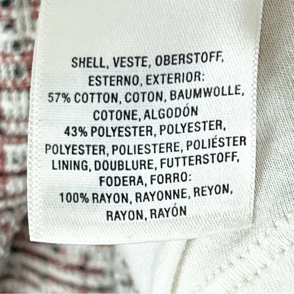 ANTHROPOLOGIE MAEVE SusieTweed Swing Red Ivory Bell Sleeves Dress, Size Large - Image 5