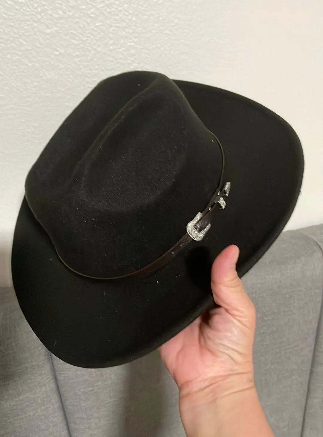 Cowboy Hat Jazz Cap Woolen West Big Brim  - Image 5