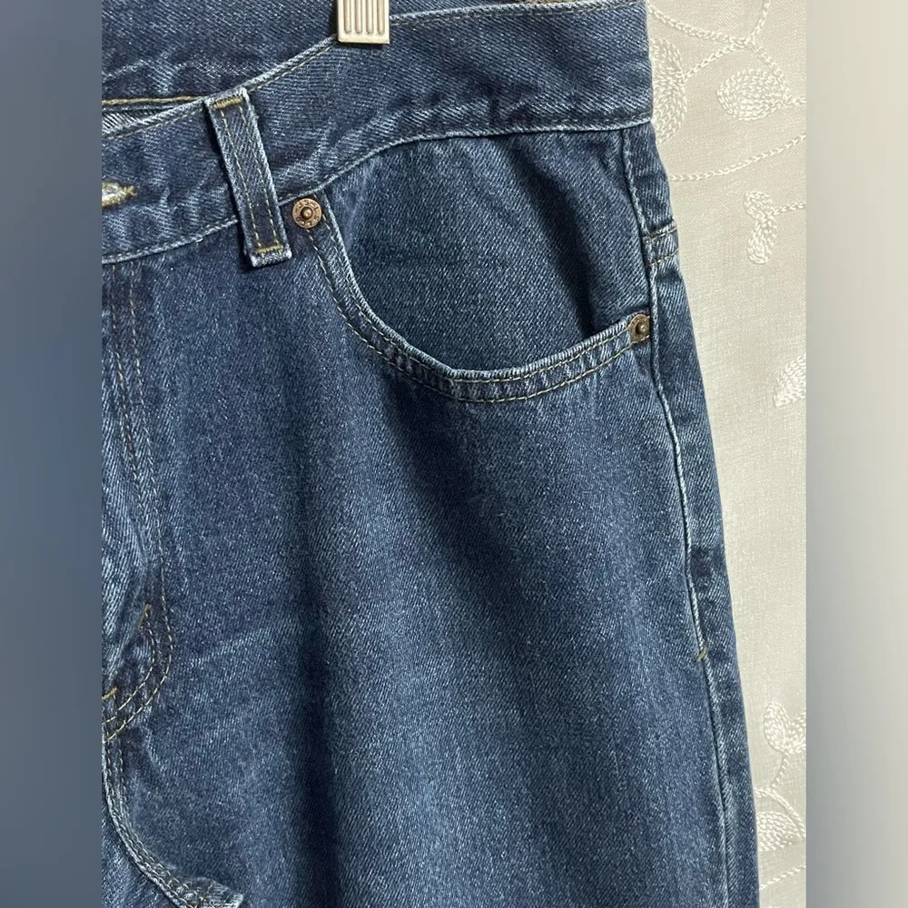 Womens Vintage Levis 515 Bootcut Loose Fit Denim Blue Jeans USA Sz 12 Mis M EUC - Image 5