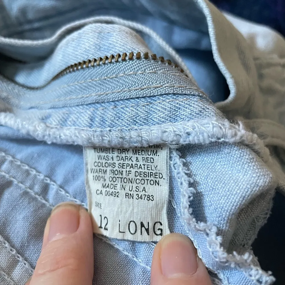 Vintage Lee pleated union made light wash mom jeans 27 tall - Image 3