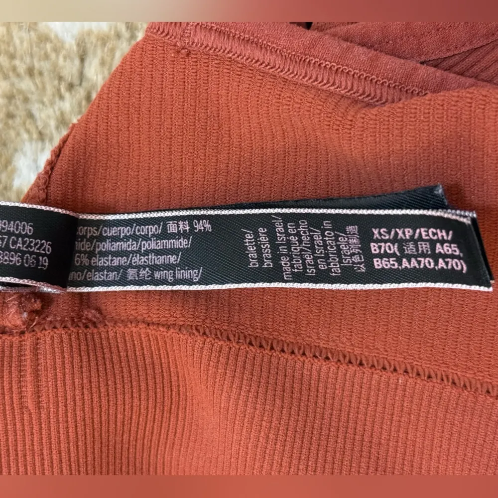 Victoria’s Secret red brown seamless bralette women’s size XS - Image 8