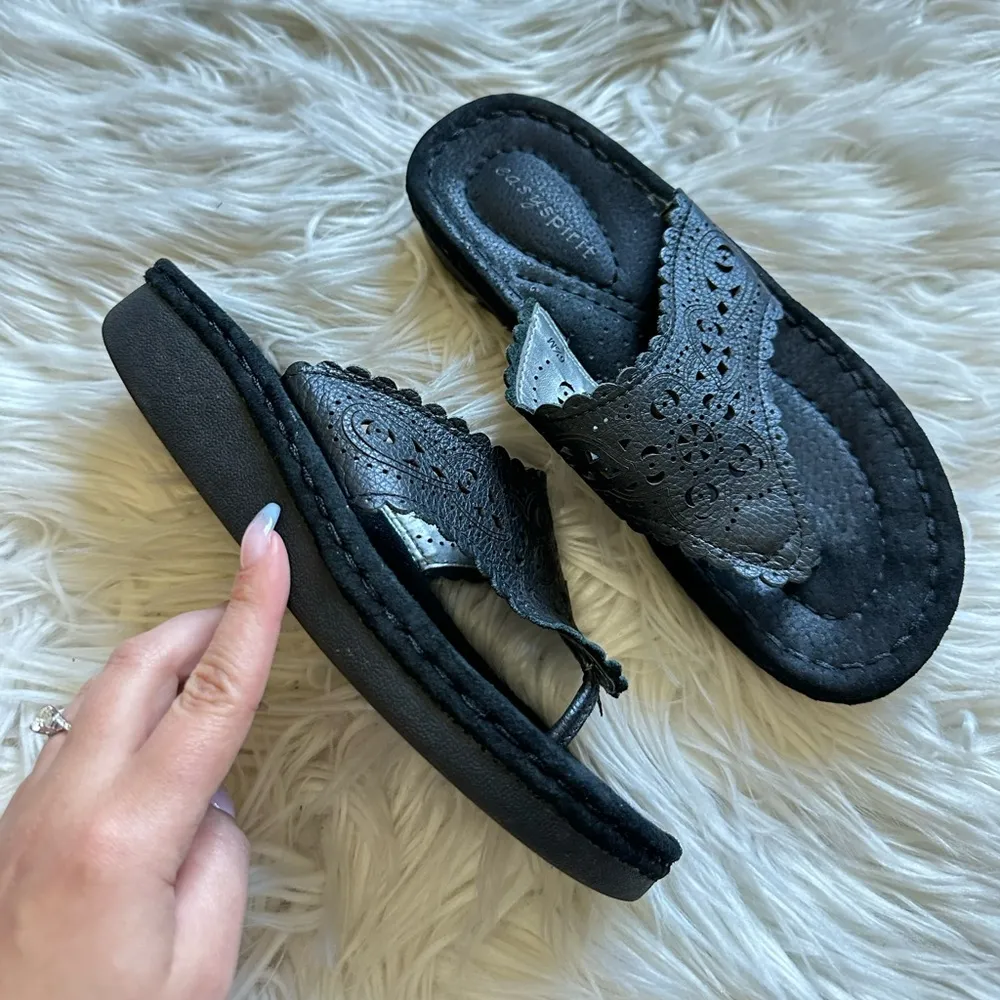 Easy Spirit leather flip-flops - Image 3