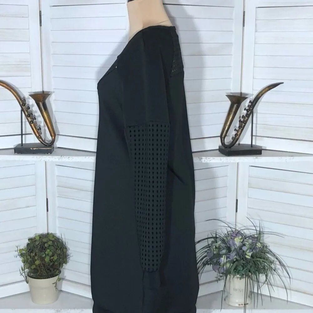 Fabletics Tilly Sweatshirt Mini Dress Knit Mesh Panel Size S - Image 7