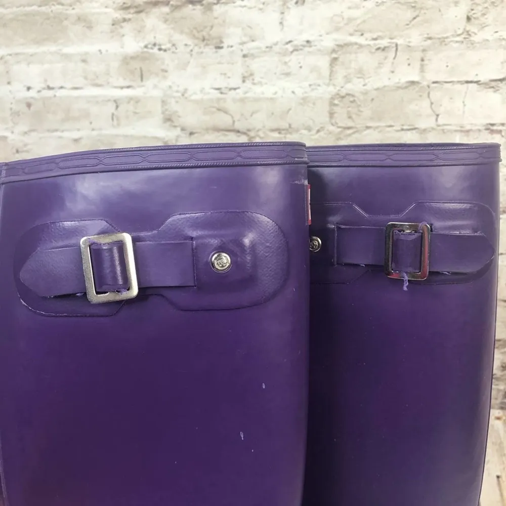 Hunter Purple Tall Rain Boots *FLAWED - Image 9