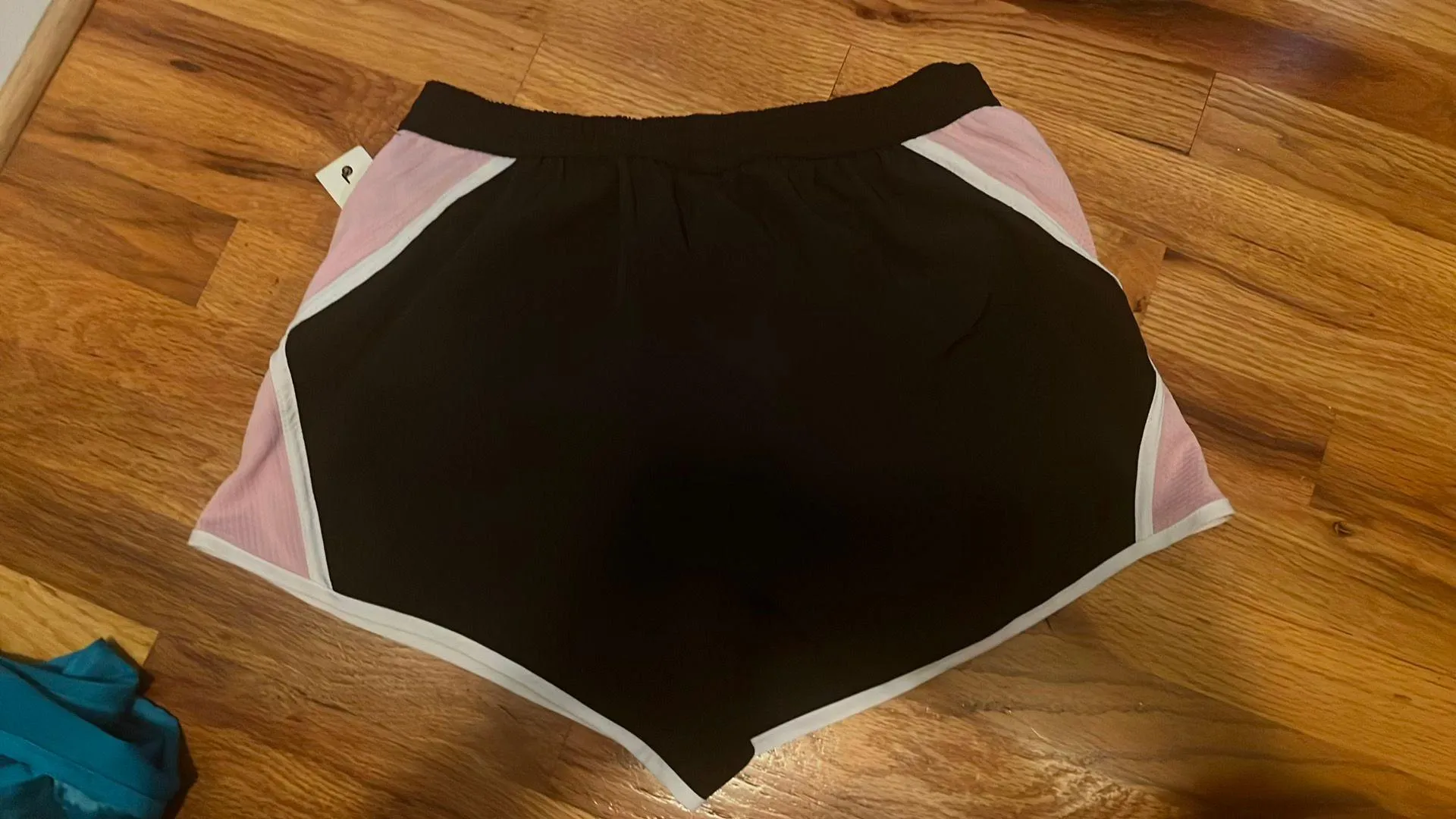 Black & Pink Athletic Shorts - Image 2