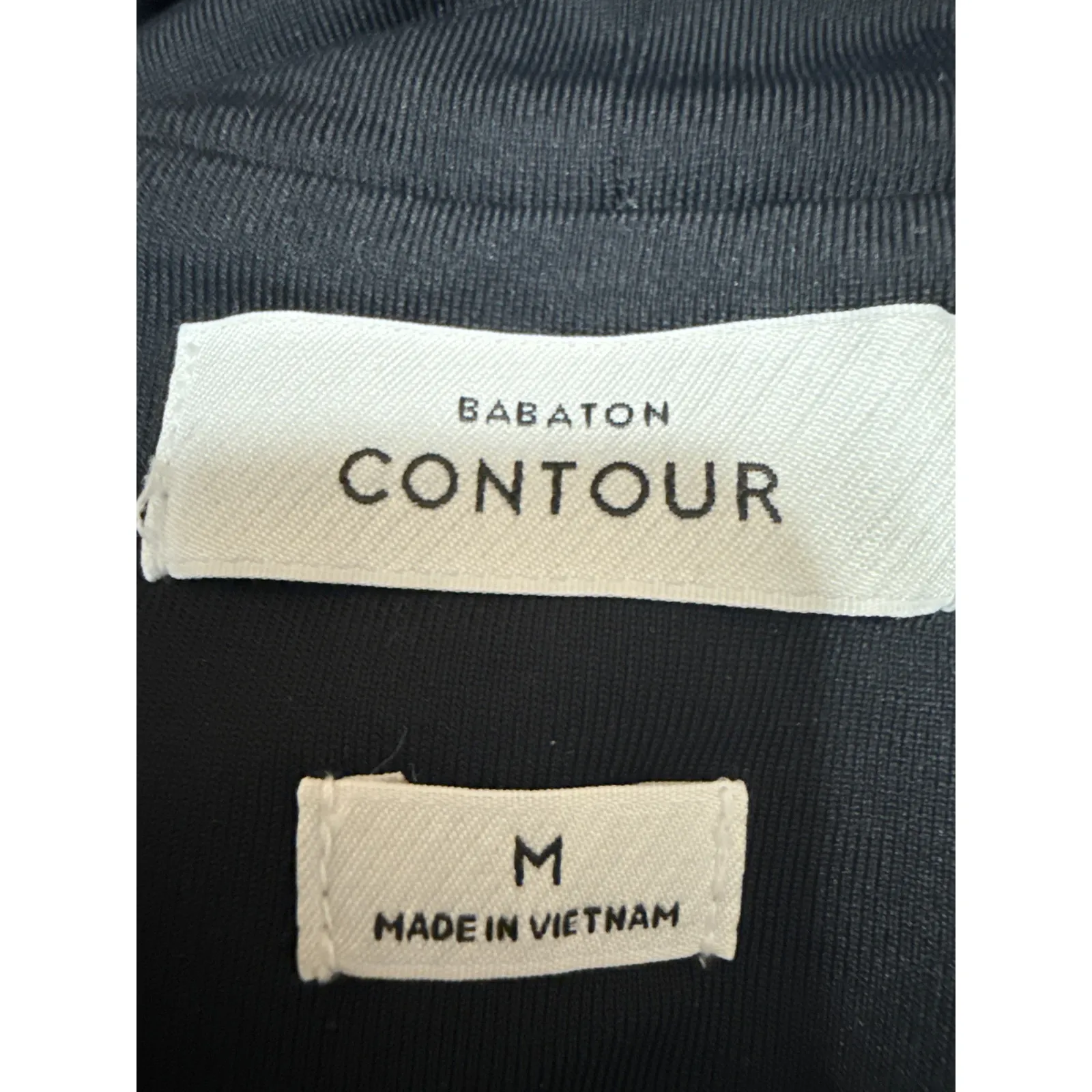 Aritzia Contour Women Black Short Sleeve Mock Neck T Shirt Bodysuit Top Size M - Image 3