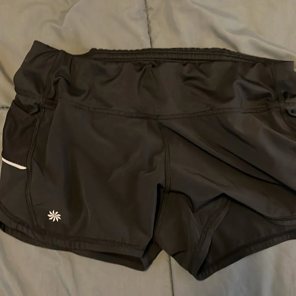 Athleta Ready Set Running Shorts Black Size Small - Image 12