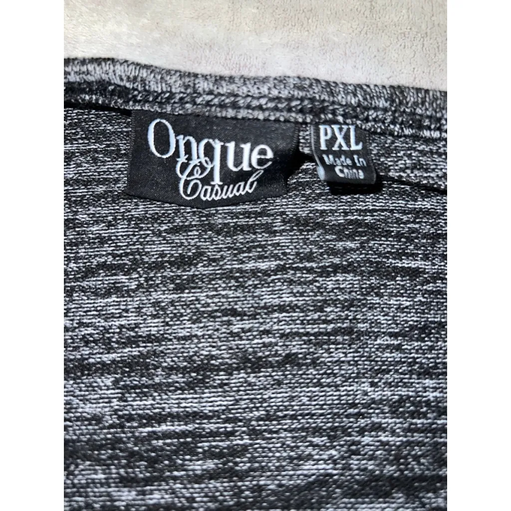 Women's Onque Casual PXL Halloween Black Cat & Pumpkin Long Sleeve Tee Blue Gray Size undefined - Image 4