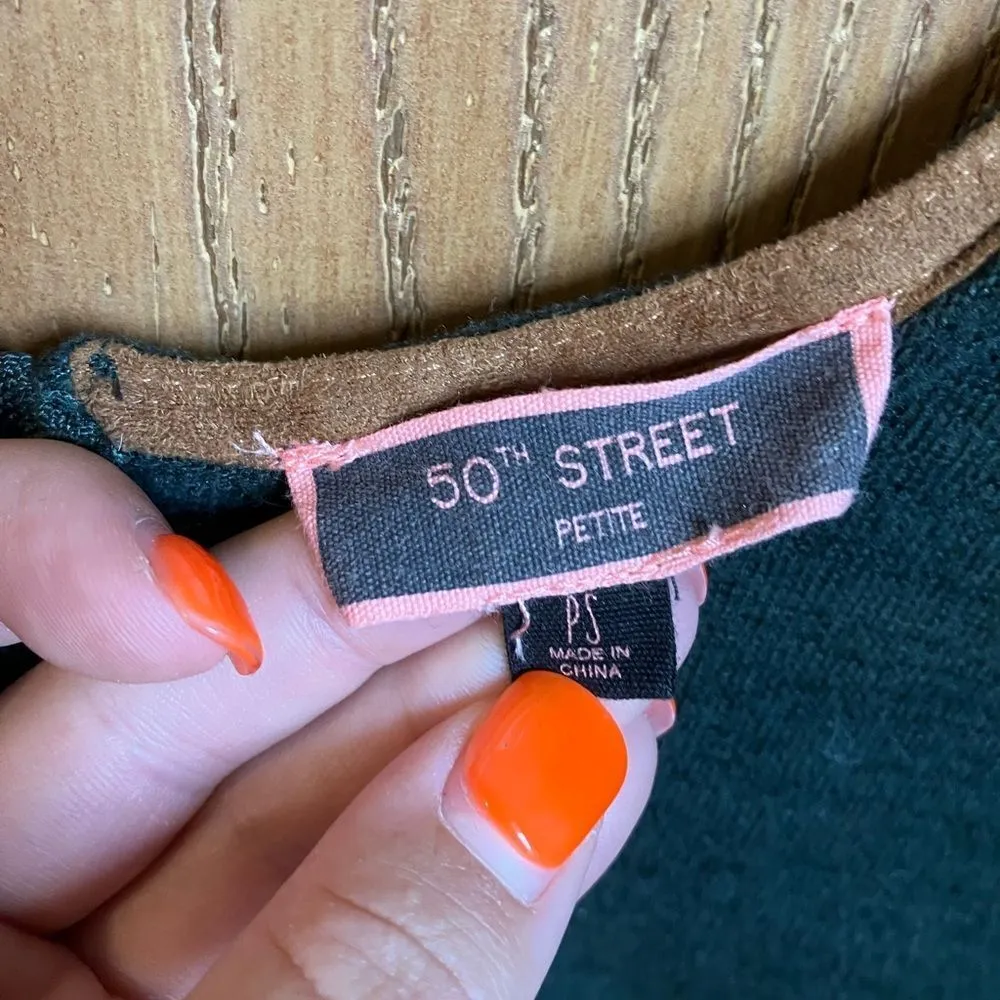 Hunter green patch elbow long sleeve size small Green - Image 4