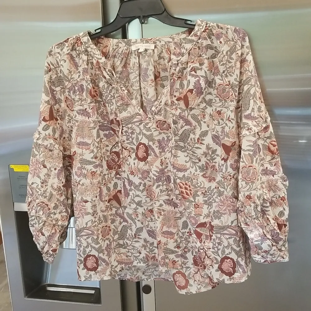 💕ANTHROPOLOGIE LOVE THE LABEL💕 Botanical Top M - Image 3