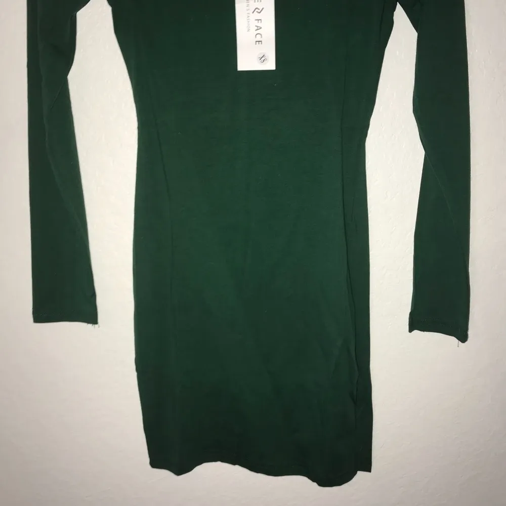 Face N Face Dress Green Fitted Long Sleeve Dress Sz XS BNWT (Amazon Brand) - Image 7