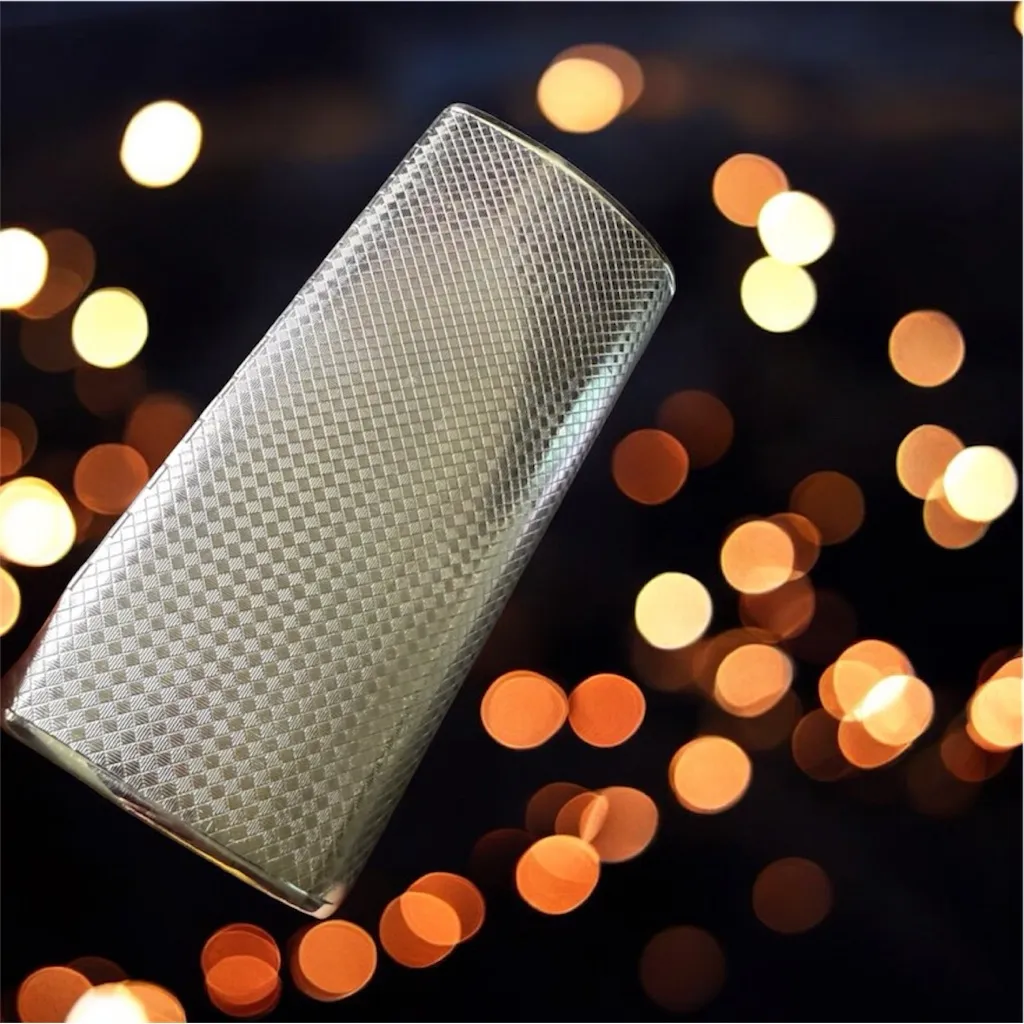 Simon Straw Bags Co Metal Clutch with Mirror Silver - Image 3