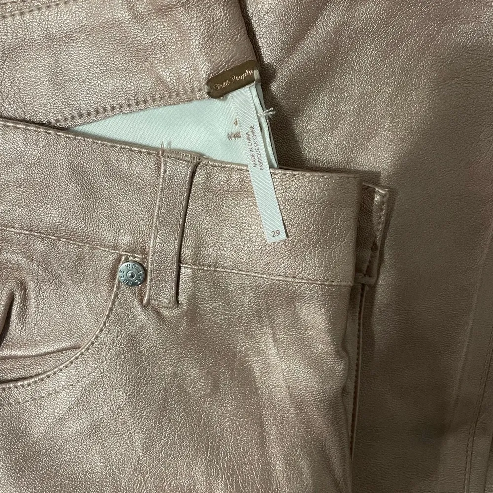 Free People Metallic Jeans - Image 2