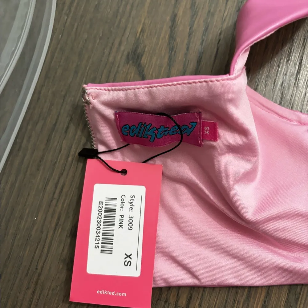 Edikted leather pink top - Image 3