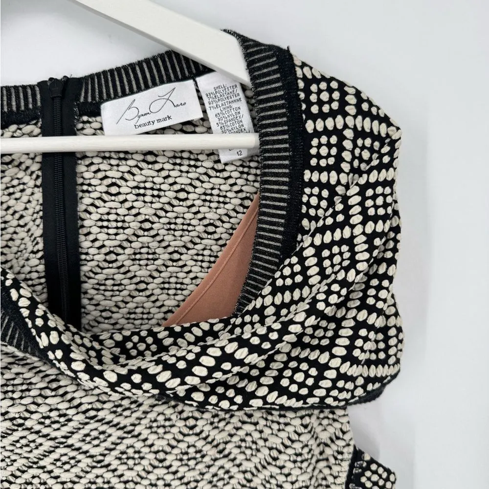 BYRON LARS Beautymark Anthropologie Josette Bodycon Pencil Dress Sz 12‎ Black - Image 6