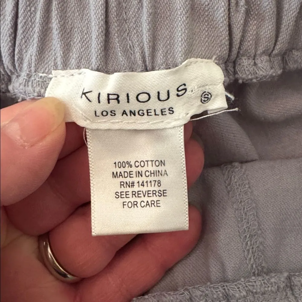 Kirious Los Angeles 100% Cotton Raw Hem Tiered Skirt, Size Small - Image 4