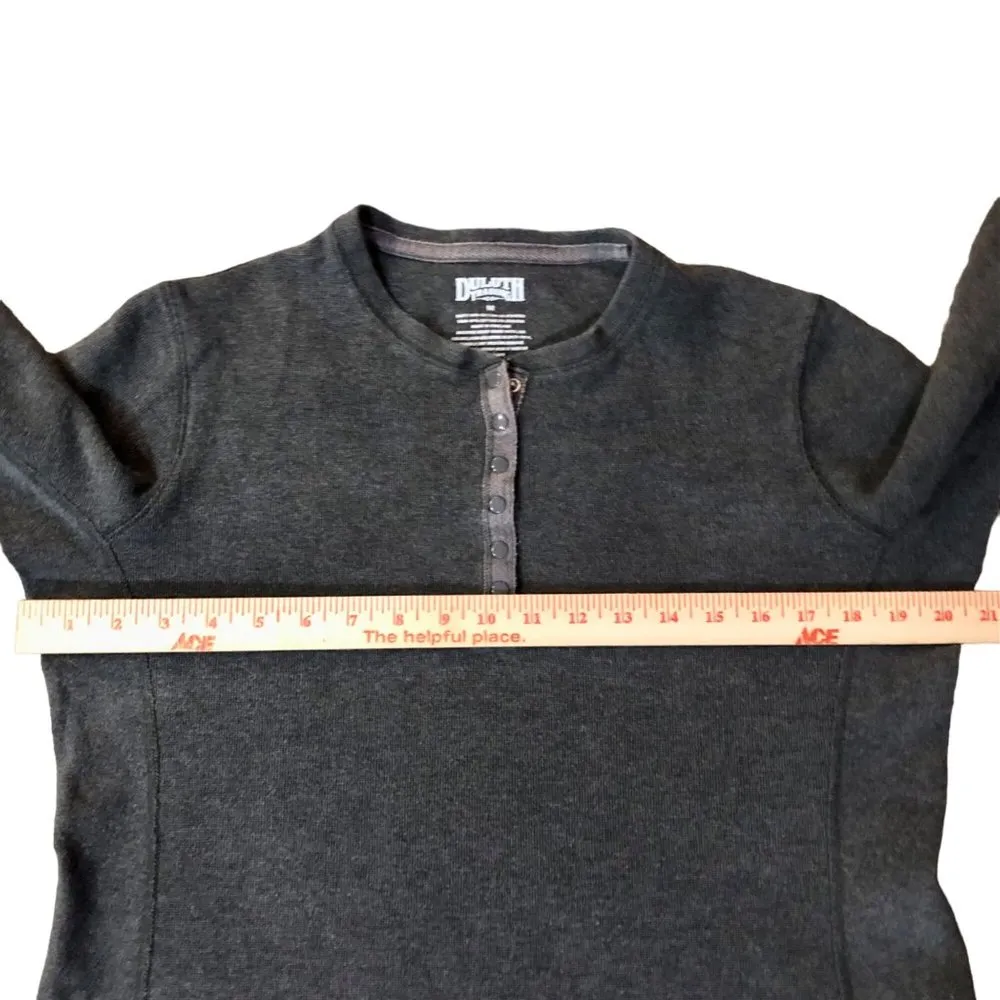 Duluth Trading Henley Womens M Used Gray 35052 - Image 6