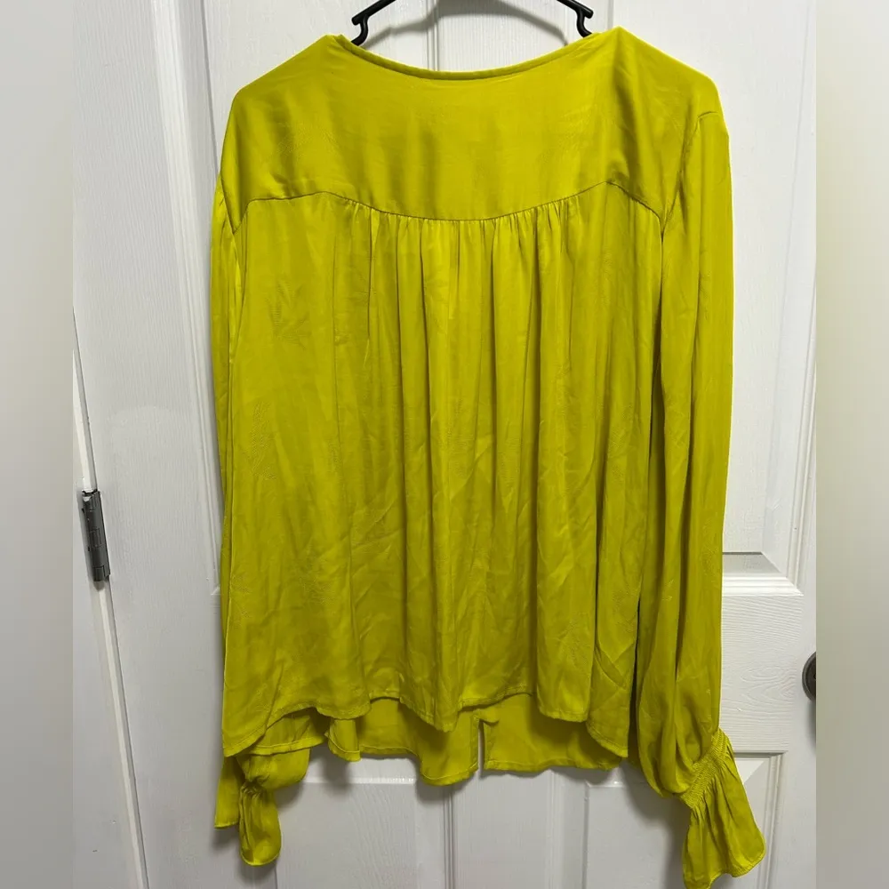 Anthropologie Lime Green Blouse - Image 7