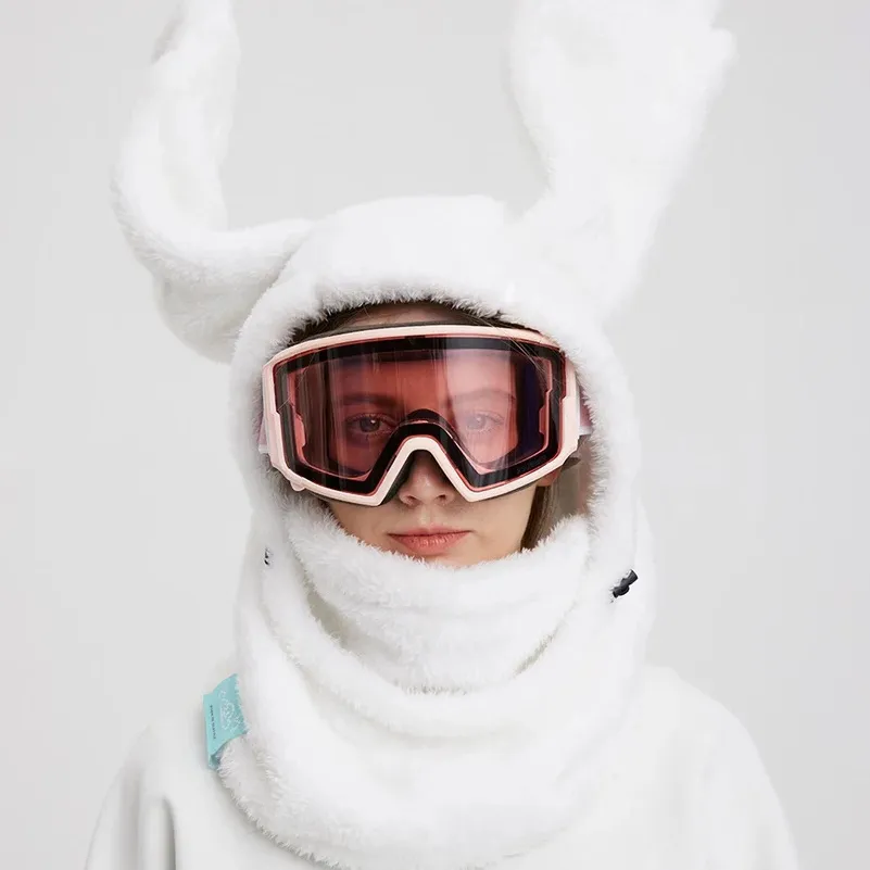 NOBADAY Bunny Ear Winter Hood White - Image 3