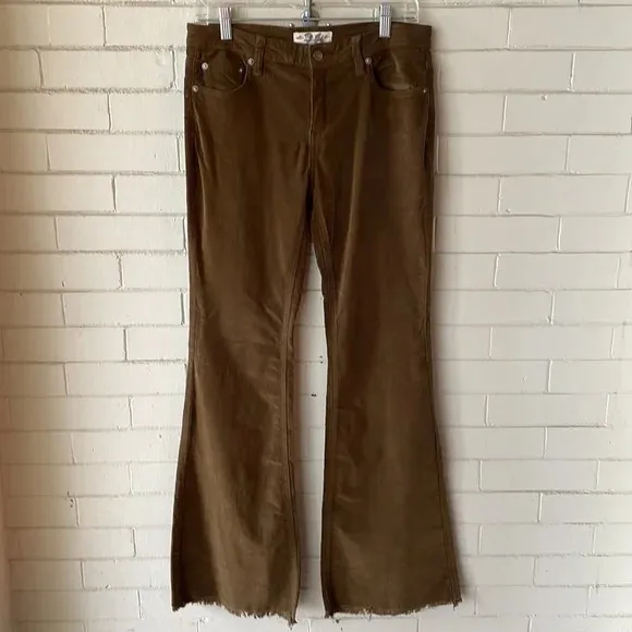 Free People We The Free “Just Float On” Corduroy Flare Pants Size 26 - Image 6
