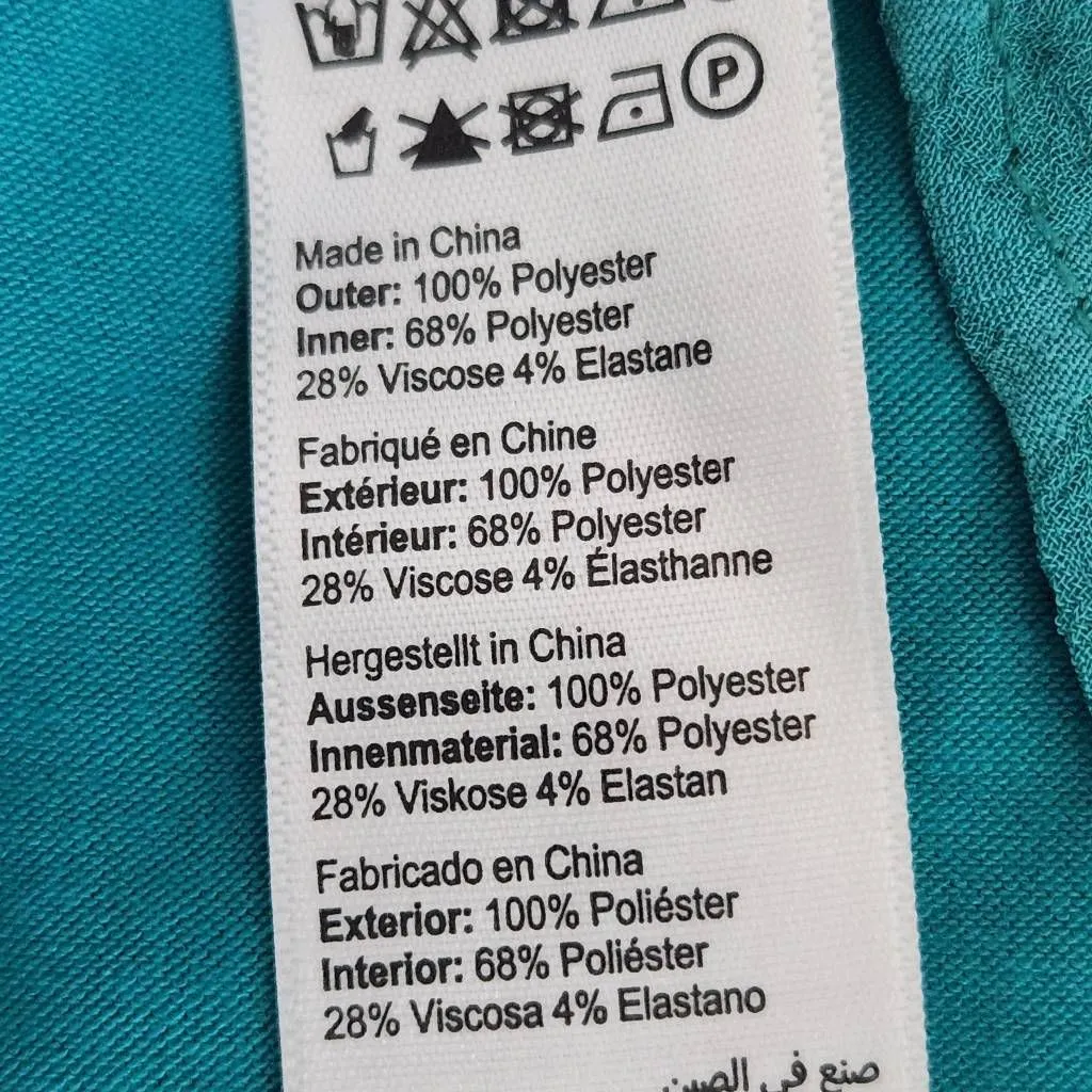 Avenue Green Blouse with Attached Tank and Slit Sleeves NWT Size 16 - Image 10