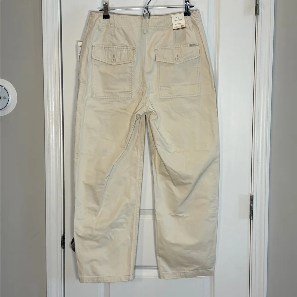 free people brixton vancouver pant in dove size 28 NWT White - Image 9