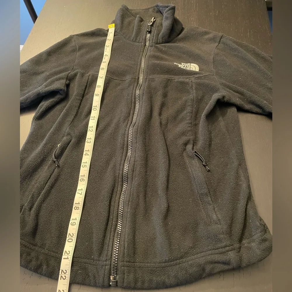 The North Face Full Zip Black Fleece Light Jacket Zip Pockets Women’s Size XS - Image 7