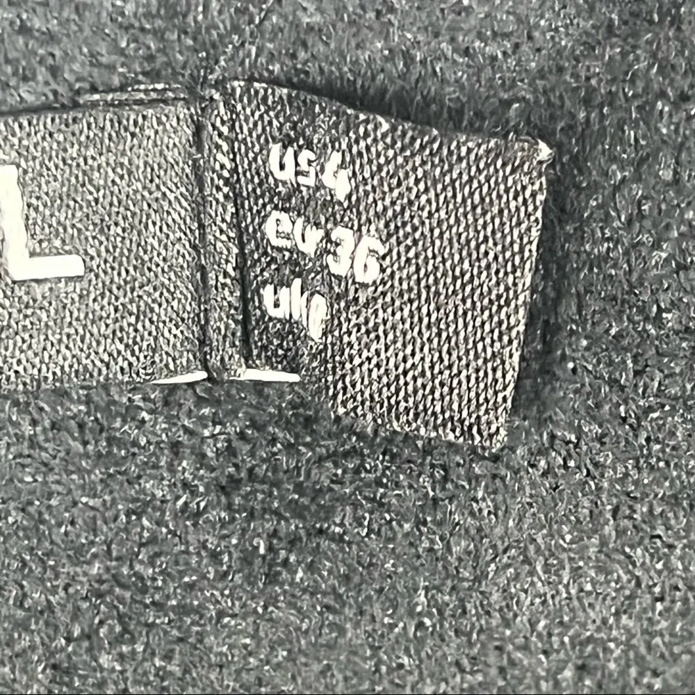 NASTY GAL Black Velour Embroidered Side Zipper High Rise Shorts, Size 4 - Image 3