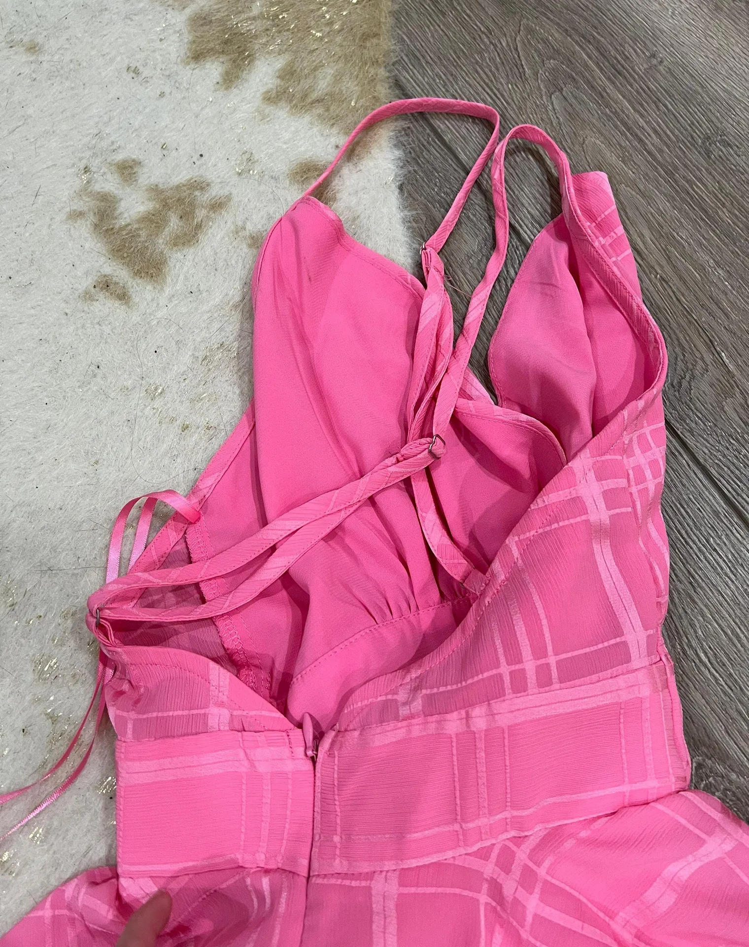 Delightfully In Love Hot Pink Ruffle Romper - Image 6