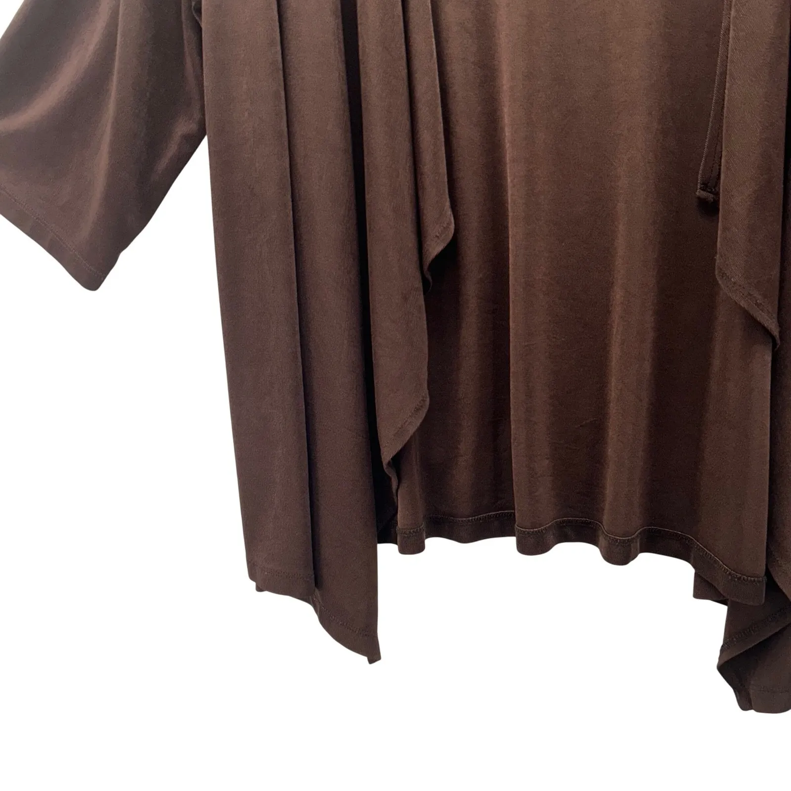 Maggie Barnes Cardigan Sweater Brown 1X - Image 6